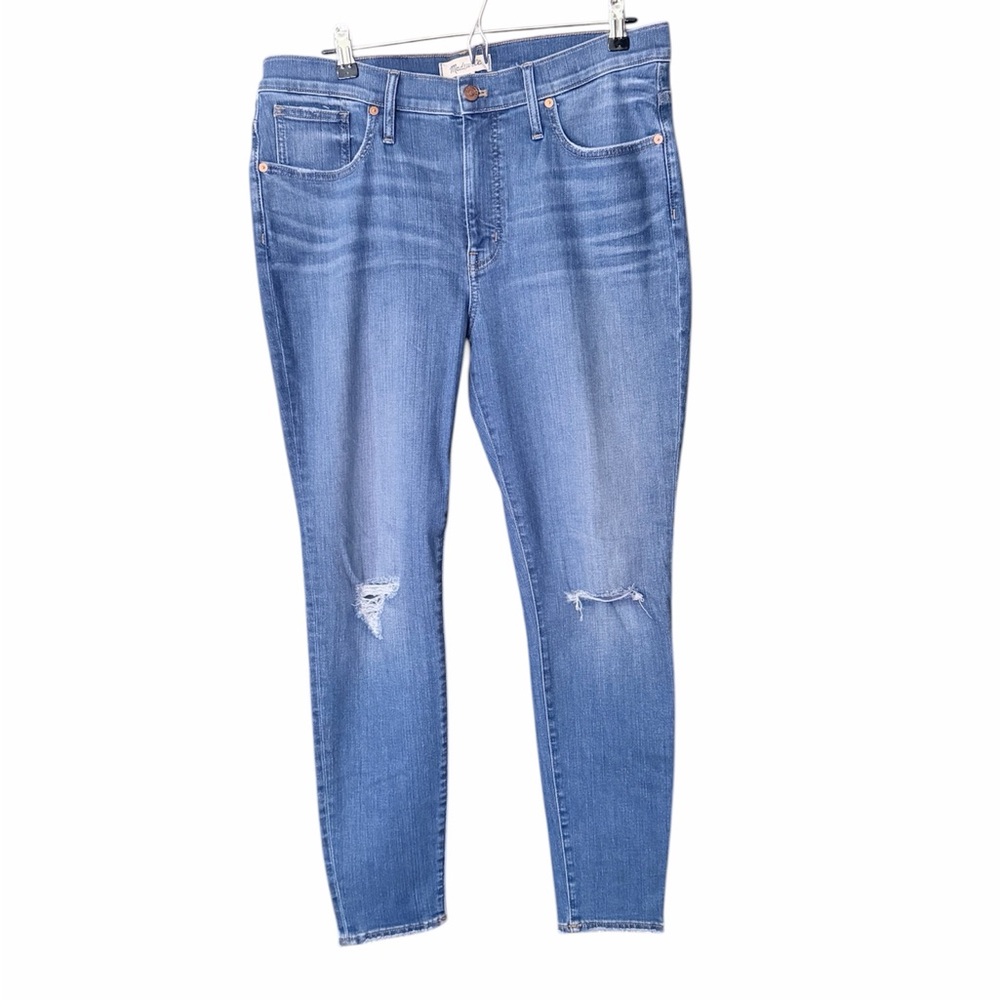 Madewell Skinny Jeans with Knee‎ Distressing